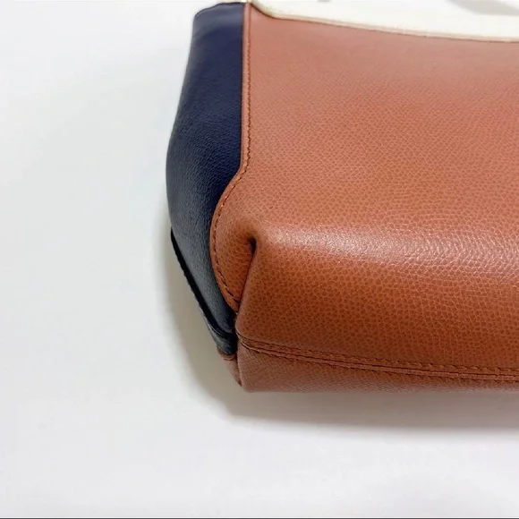 Furla Tricolor Crossbody Bag in Cream, Navy, and Brown - Picture 5 of 16